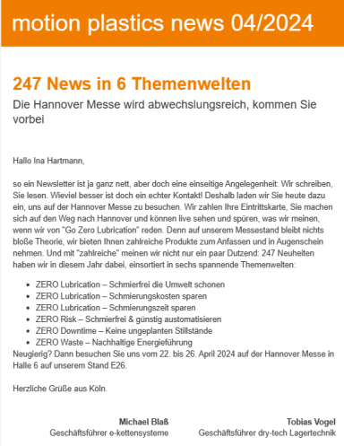 Bild Newsletter Hannover Messe